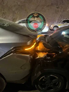 9 إصابات بحادث تصادم 6 مركبات على طريق إربد – عمّان