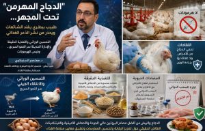“الدجاج المهرمن” تحت المجهر… طبيب بيطري يفنّد الشائعات ويحذر من نشر الذعر الغذائي