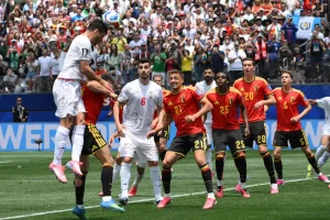 بلجيكا في خطر بعد تعادل مع إيران (صور)