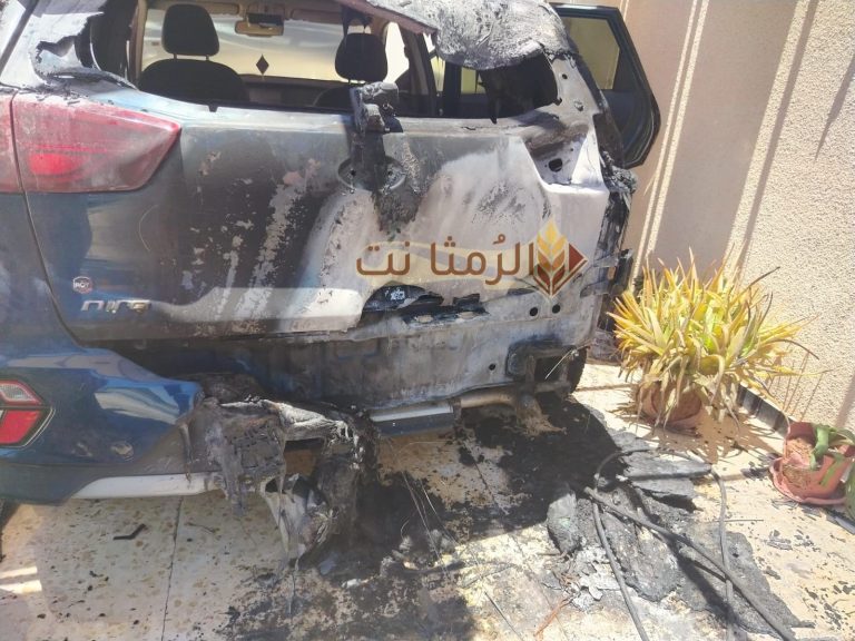 حريق يطال مركبة كهربائية في الرمثا دون إصابات