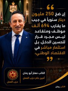 “250 مليون دينار في جيب المواطن… واستثمارٌ مباشر في الاقتصاد الوطني”
