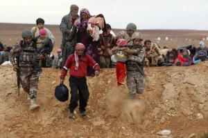 دموع ضابط أردني ترويها قصة لاجئ سوري – فيديو