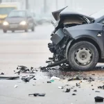 حادث تصادم بين شاحنة ومركبة في ضبعة