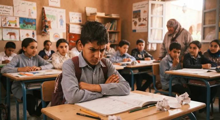 طالب صف سادس يصفع معلمته داخل مدرسة حكومية